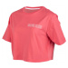 Calvin Klein CROPPED SHORT SLEEVE T-SHIRT Dámske tričko, ružová, veľkosť