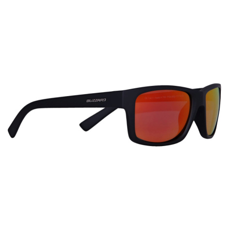 BLIZZARD-Sun glasses POL602-117 rubber black, Čierna