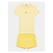 Tommy Hilfiger Súprava tričko a športové šortky Essential KG0KG07281 D Žltá Regular Fit