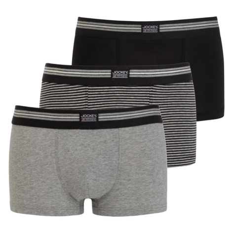 Pánske boxerky 17302913 99S 3pack šedá-prúžok-čierne - Jockey