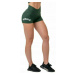 Nebbia Classic Hero High-Waist Shorts Dark Green Fitness nohavice