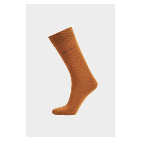 PONOŽKY GANT RIB SOCKS MUSTARD BEIGE