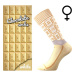 LONKA® Čokoládové biele ponožky 1 ks 116916