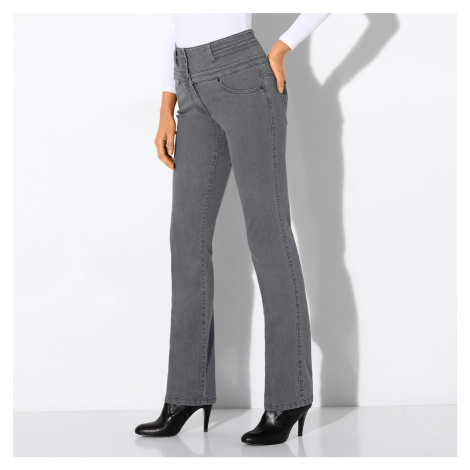Rovné džínsy s vysokým pásom Blancheporte