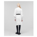 Šaty Karl Lagerfeld Pleated Hem Shirt Dress Biela