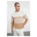 Trendyol Camel Regular Crew Neck Ethnic Knitwear Sweater