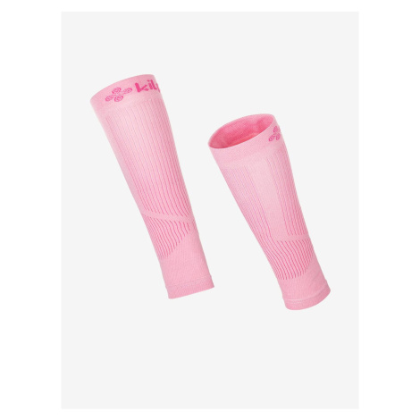 Ružové unisex kompresné návleky na lýtka Kilpi PRESS