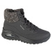 Čierne dámske zimné členkové tenisky Skechers Uno Rugged - Darling 167988-BLK