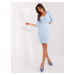 Light Blue Basic Cotton Dress