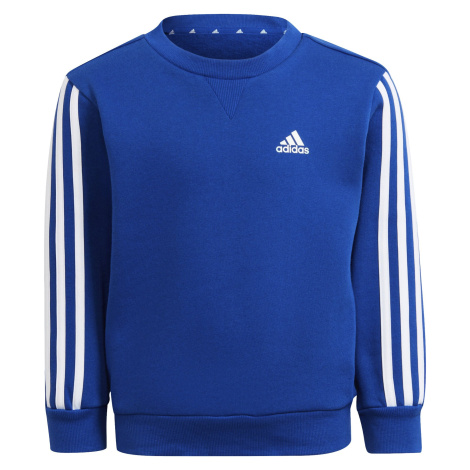 Dětská mikina adidas Essentials 3-Stripes Crew Neck Royal Blue