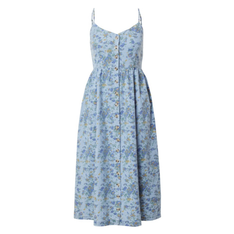 Oasis Letné šaty  modrá / svetlomodrá / svetlohnedá / kiwi
