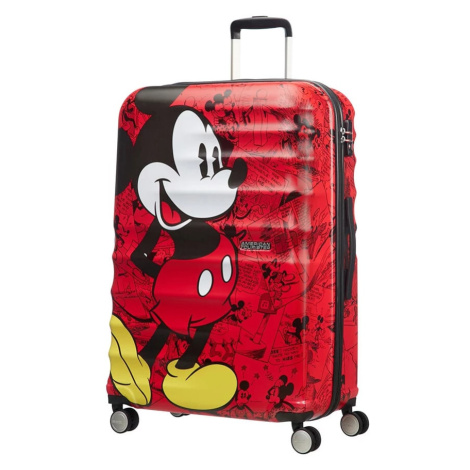 American Tourister Cestovní kufr Wavebreaker Disney Spinner 96 l - červená