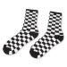 Vans Vysoké pánske ponožky Checkerboard Crew VN0A3H3OHU0 Čierna