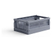 Skladacia prepravka mini Made Crate - blue grey