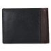 Pánska kožená peňaženka Lagen Bill - čierno-hnedá