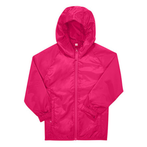 B&amp;C Detská ľahká vetrovka JK001 Magenta Pink B&C