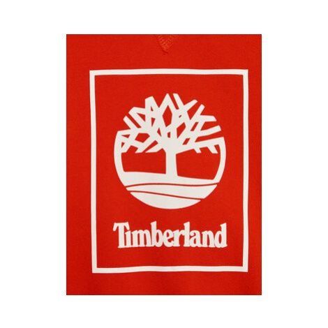 Timberland Mikina T25T12 S Červená Regular Fit