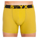 Men's boxers Styx long sports rubber green-yellow