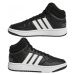 Juniorská rekreačná obuv ADIDAS Hoops Mid 3.0 K core black cloud white grey six