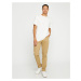 Koton Basic Gabardine Trousers Slim Fit Button Detailed