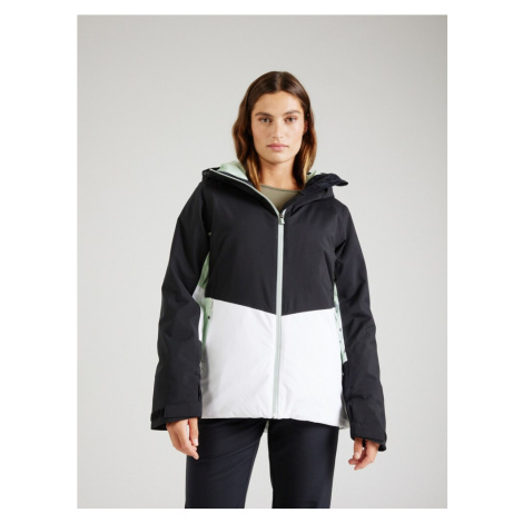 ROXY Športová bunda 'PEAKSIDE'  svetlozelená / čierna / biela