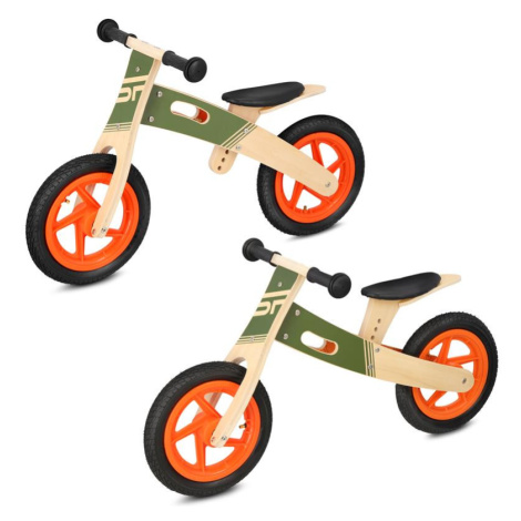 Spokey WOO-RIDE DUO Children's wooden balance bike 2in1, khaki