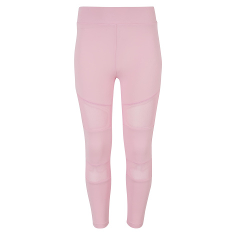 Girls' Tech Mesh Leggings Girls' Pink Urban Classics