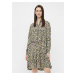 Green and Black Floral Shirt Dress Pieces - Women's