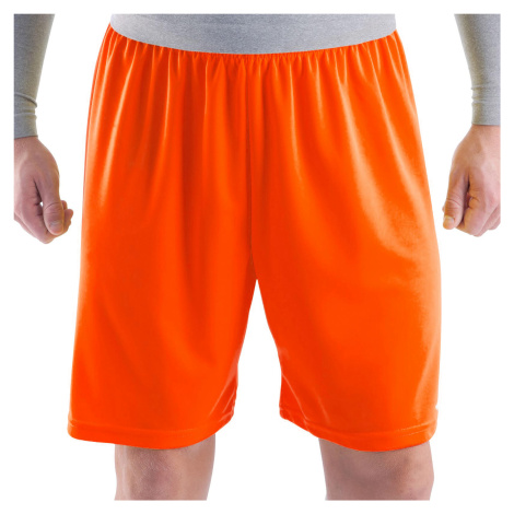 Futbalové šortky F100 pre dospelých oranžové KIPSTA