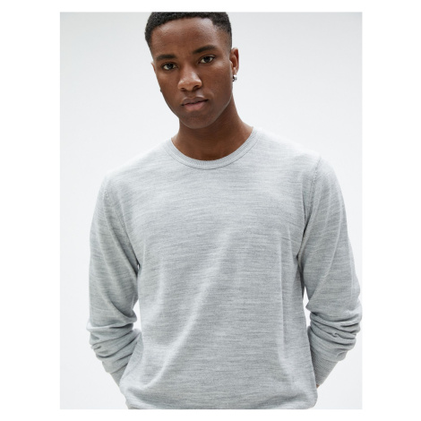 Koton Basic Knitwear Sweater Crew Neck Slim Fit Long Sleeve