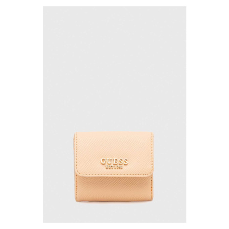 Peňaženka Guess LAUREL dámsky, oranžová farba, SWZG85 00440