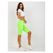 Neónovo-zelené biker shorts EM-LG-574-1.40-fluo green