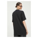 Bavlnené tričko Vertere Berlin čierna farba, s nášivkou