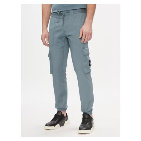 Calvin Klein Jeans Cargo nohavice J30J324696 Modrá Skinny Fit
