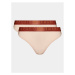 Emporio Armani Underwear Súprava 2 kusov nohavičiek 163337 3F235 03050 Béžová