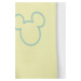 Detské tepláky GAP x Disney žltá farba, s potlačou