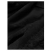 Čierna bunda parka s kožušinovou podšívkou (5M763-392A)