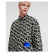 Košeľa Karl Lagerfeld Jeans Klj Monogram Aop Shirt Čierna