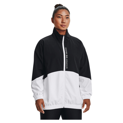 Bunda Under Armour Woven Fz Oversized Jacket Black