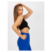 ČIERNY REBROVANÝ CROP TOP RV-TP-8012.18-BLACK