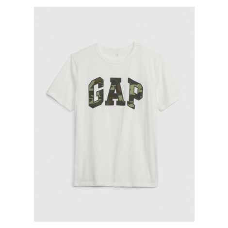 Gap Tričko 424016-04 Biela Regular Fit