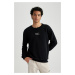 DEFACTO Regular Fit Crew Neck Printed Sweatshirt