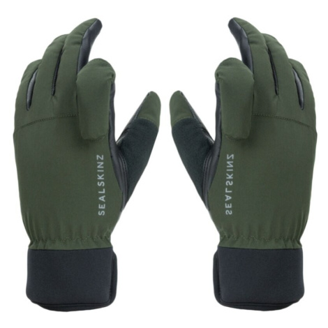 Sealskinz Waterproof All Weather Shooting Glove Olive Green/Black Cyklistické rukavice