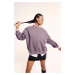 DEFACTO Cool Oversize Fit Crew Neck Thick Basic Sweatshirt