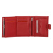 Červená praktická kožená peňaženka &quot;Page&quot;