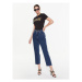 Versace Jeans Couture Tričko 74HAHT01 Čierna Regular Fit