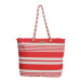 Červeno-biela pruhovaná plážová taška &quot;Vacation&quot;