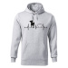 Pánská mikina pre milovníkov zvierat -  Jack Russell teriér tep