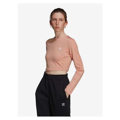 Marhuľový dámsky crop top adidas Originals