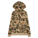 Jack & Jones Junior Mikina 'CAMO'  šampanské / hnedá / trávovo zelená / biela